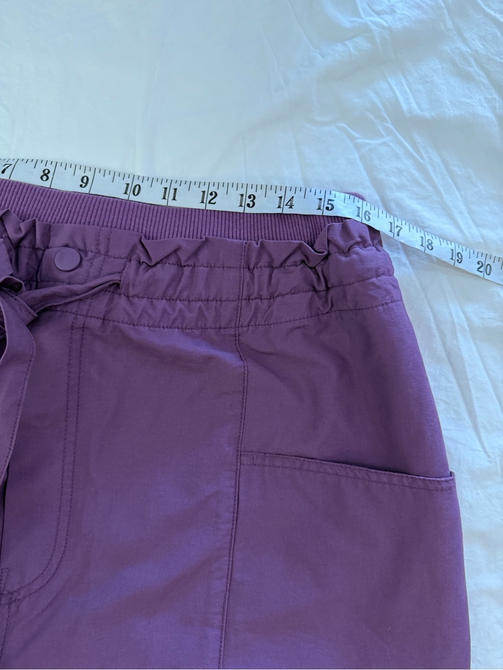 FREE PEOPLE Movement Fresh Start Pants Black Tea Purple Barrel Leg  L - Picture 9 of 13